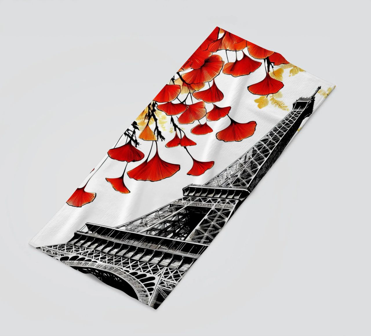 Torre Eiffel a inchiostro telo mare da Digital Naive