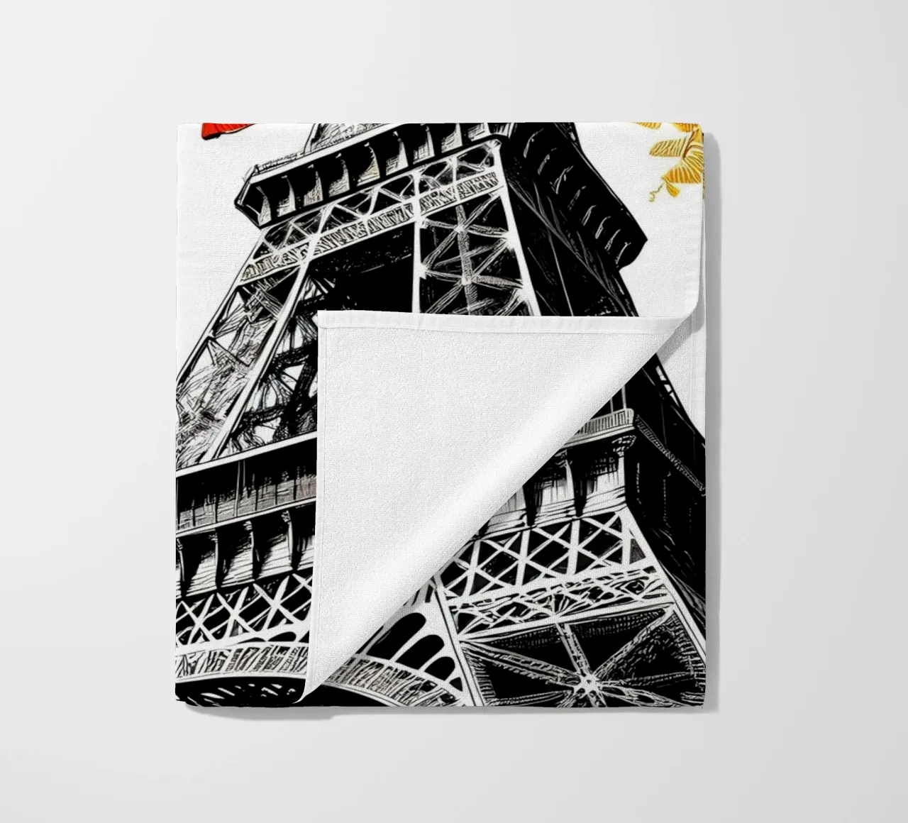 Torre Eiffel a inchiostro telo mare da Digital Naive