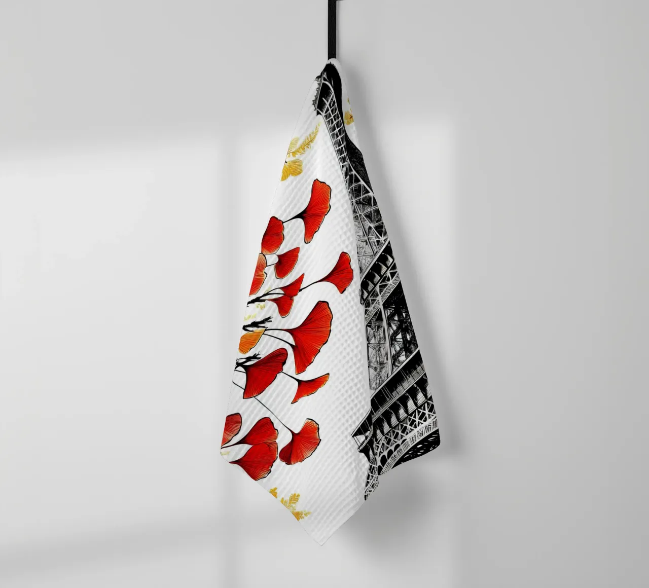 Torre Eiffel a inchiostro canovaccio da cucina da Digital Naive