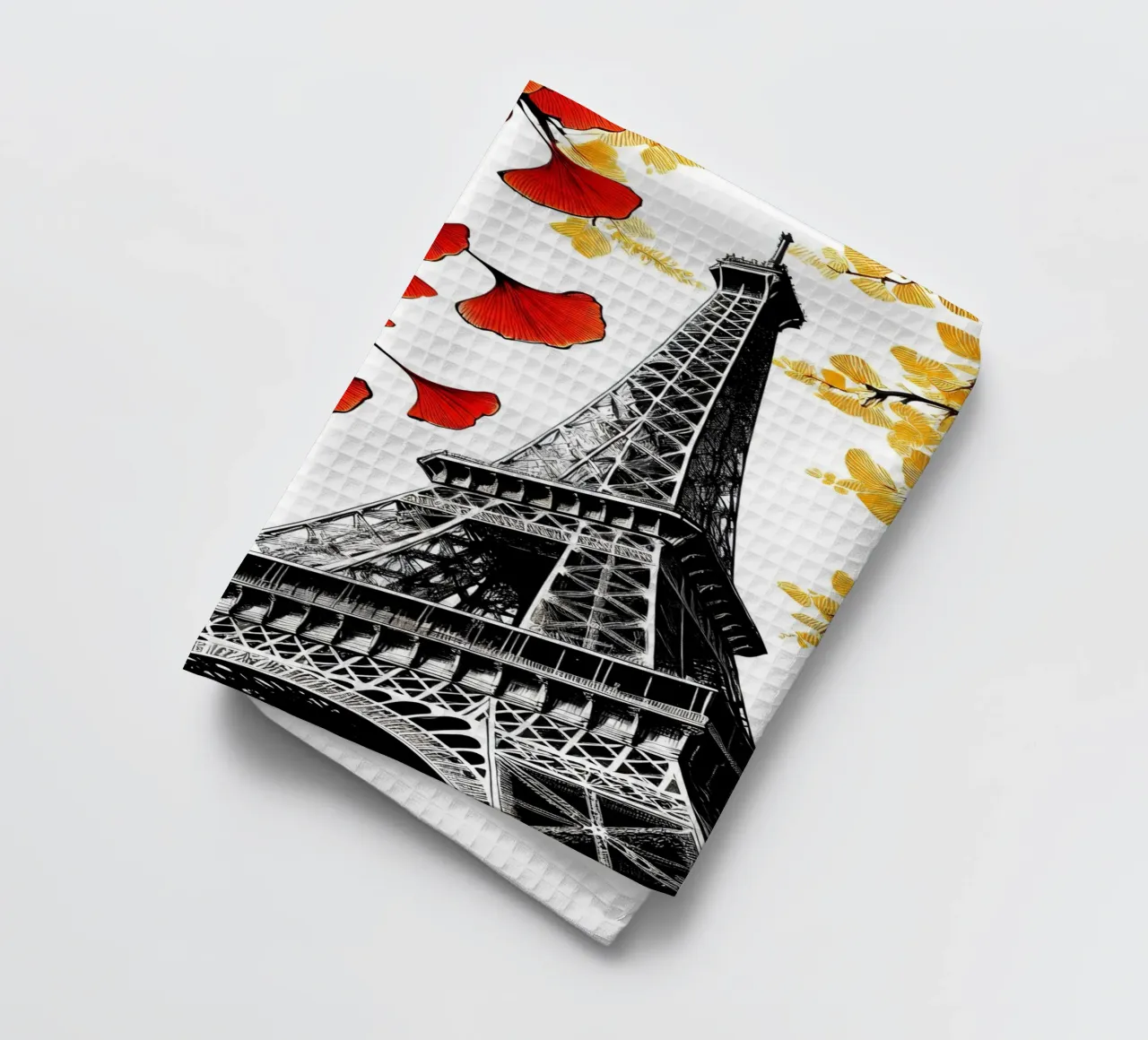 Torre Eiffel a inchiostro canovaccio da cucina da Digital Naive