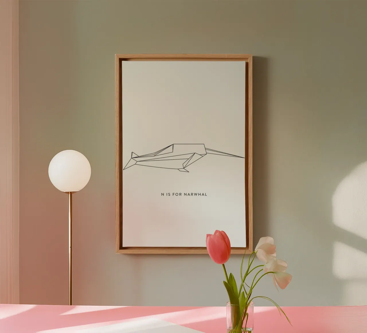 N tela con Cornice a cassetta da Julia Marquardt-Lott
