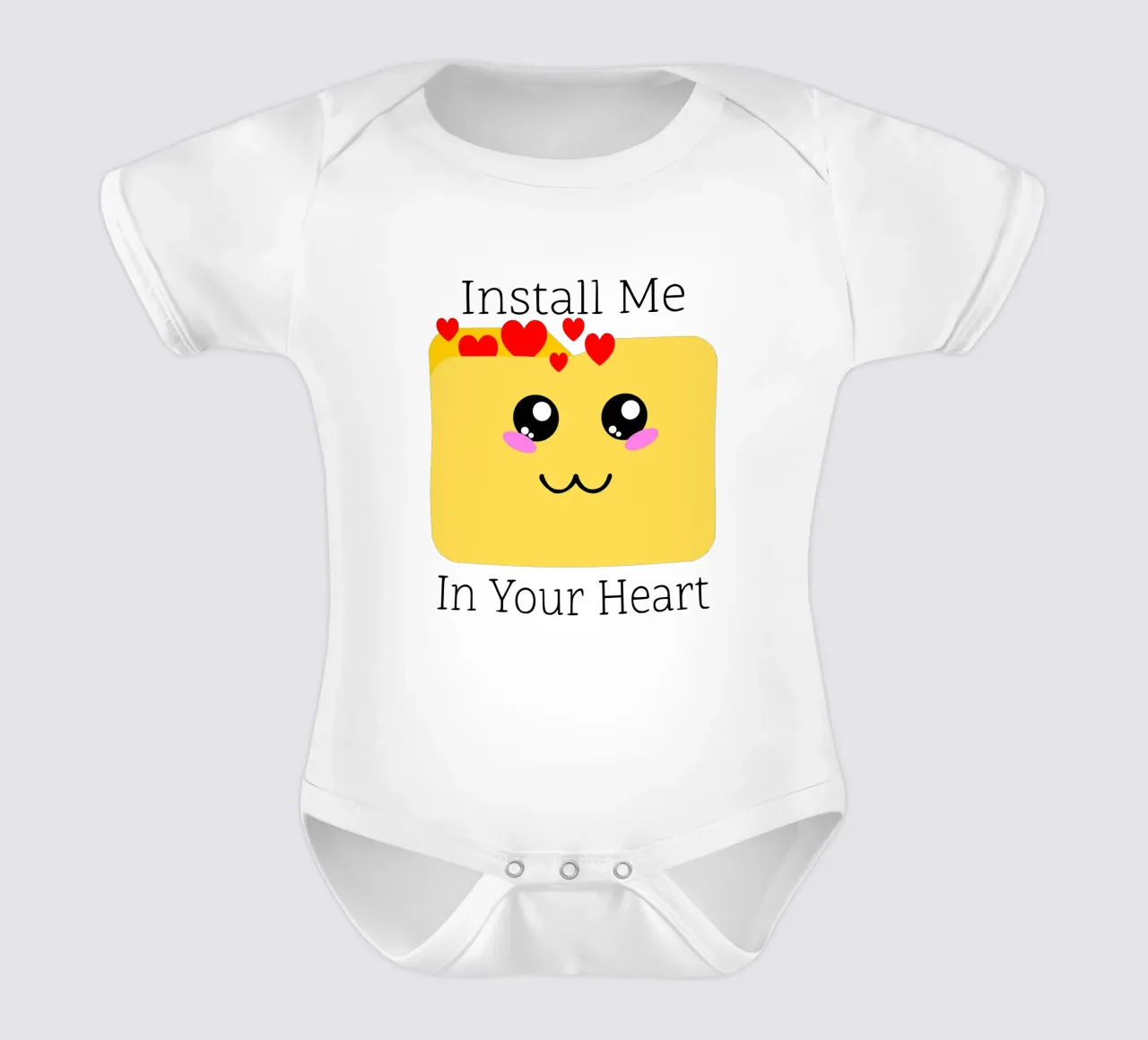 Installatemi nel vostro cuore body neonato maniche corte da sillyindustries
