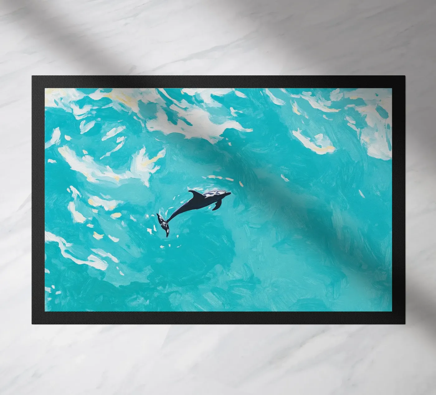 Delphin doormat by Euphoria Theresa