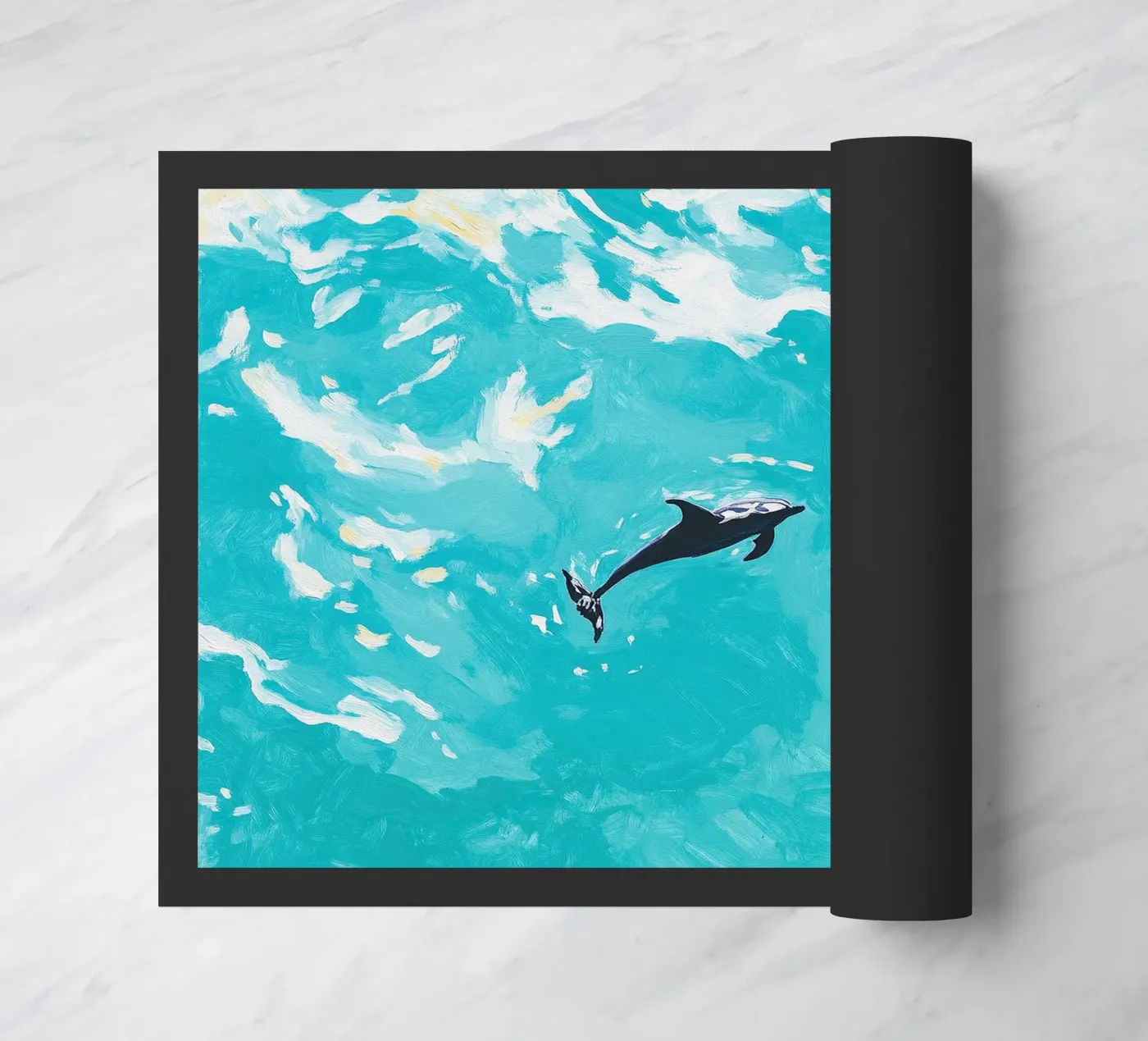 Delphin doormat by Euphoria Theresa