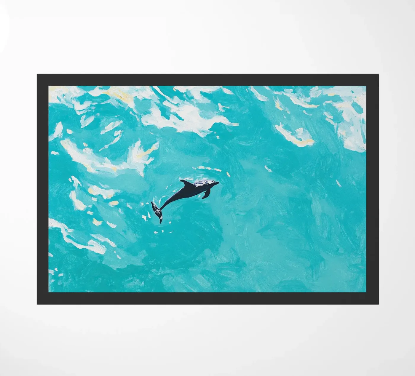 Delphin doormat by Euphoria Theresa