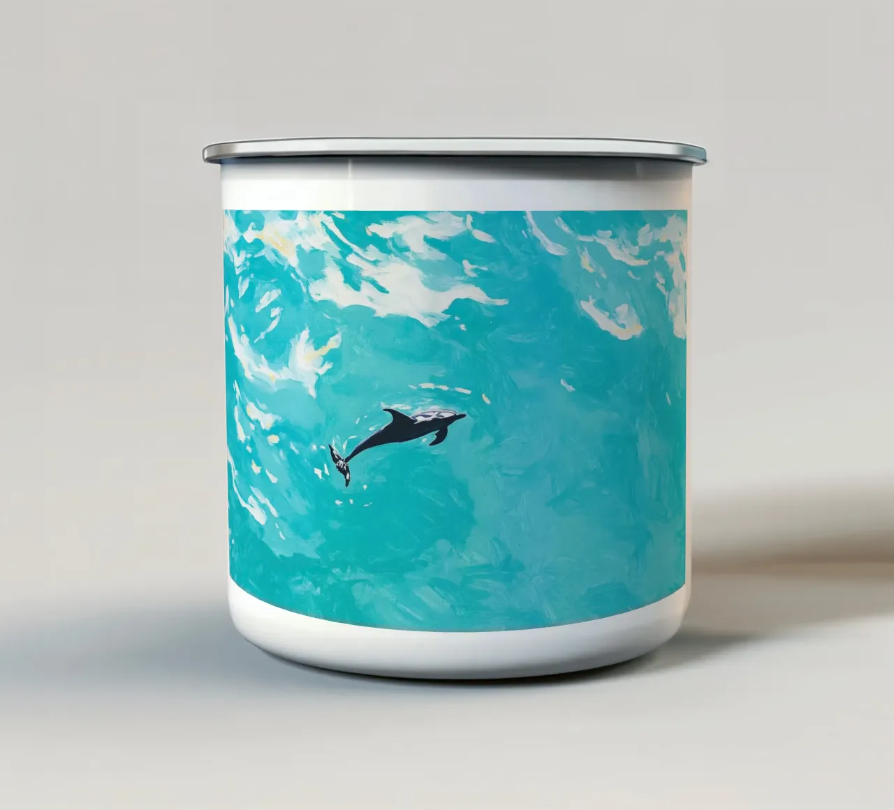 Delphin mug en émail de Euphoria Theresa
