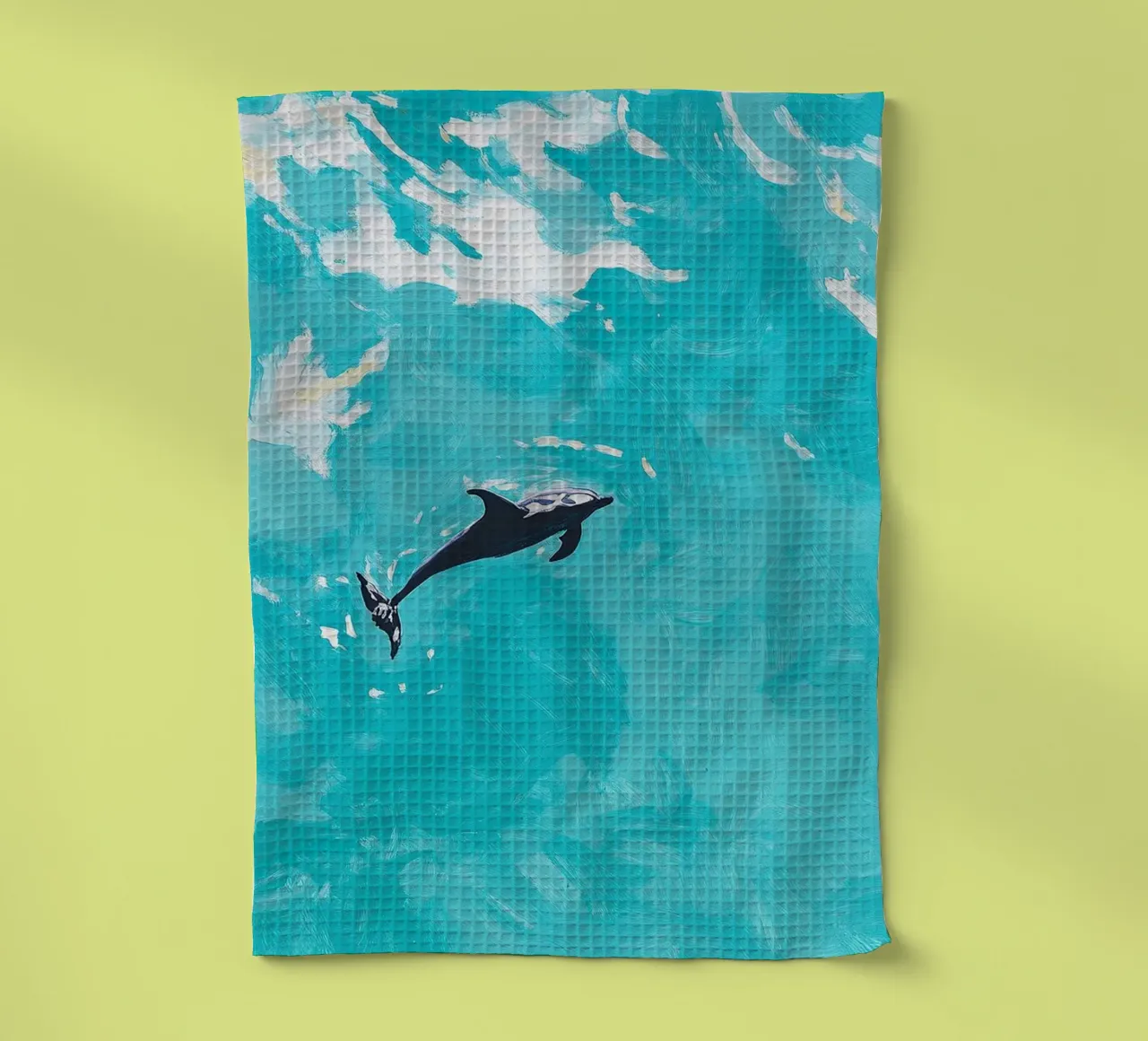Delphin Geschirrtuch von Euphoria Theresa