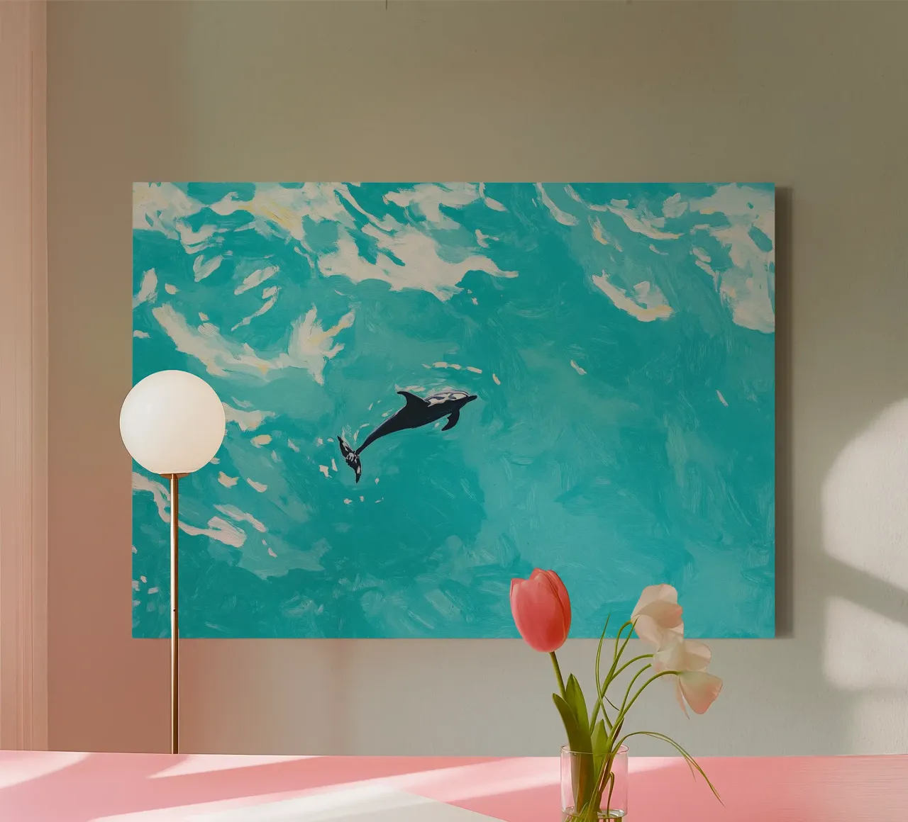 Delphin canvas by Euphoria Theresa