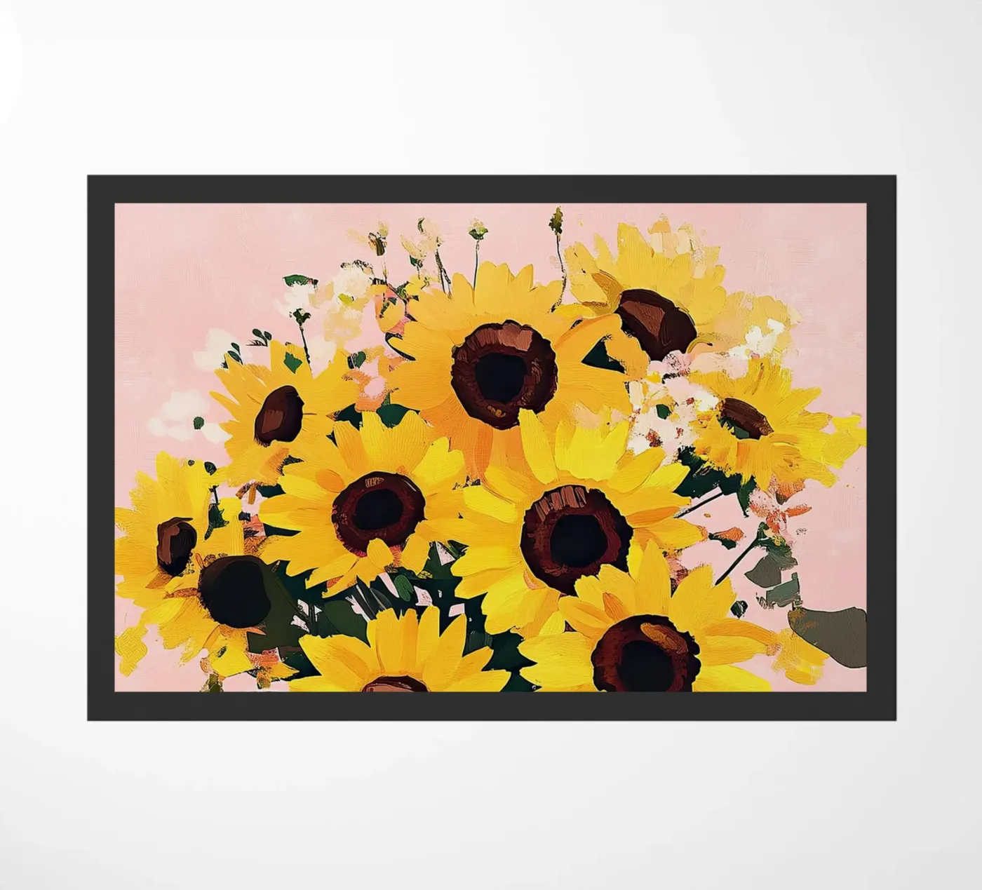 Sunflowers doormat by Euphoria Theresa