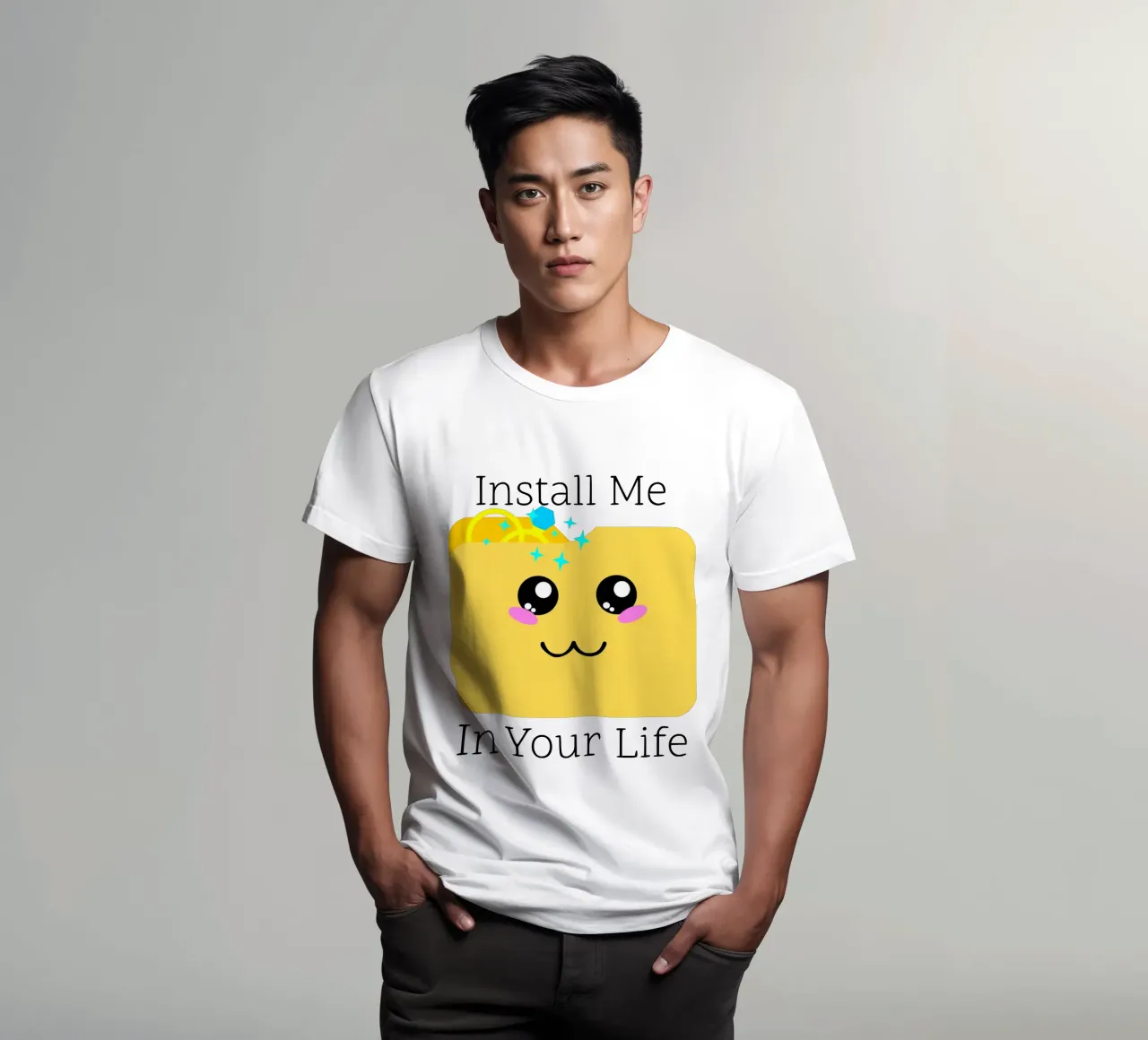 Install Me in Your Life Cute Geek Tech Wedding Proposal t-shirt by sillyindustries