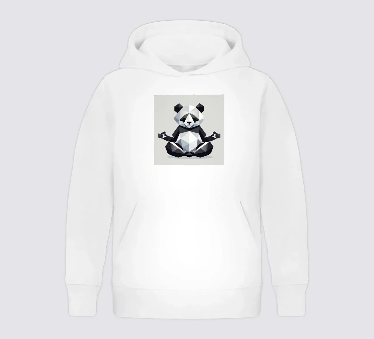 L'orso panda fa meditazione - pace ed equilibrio felpa bambino con cappuccio da namosh