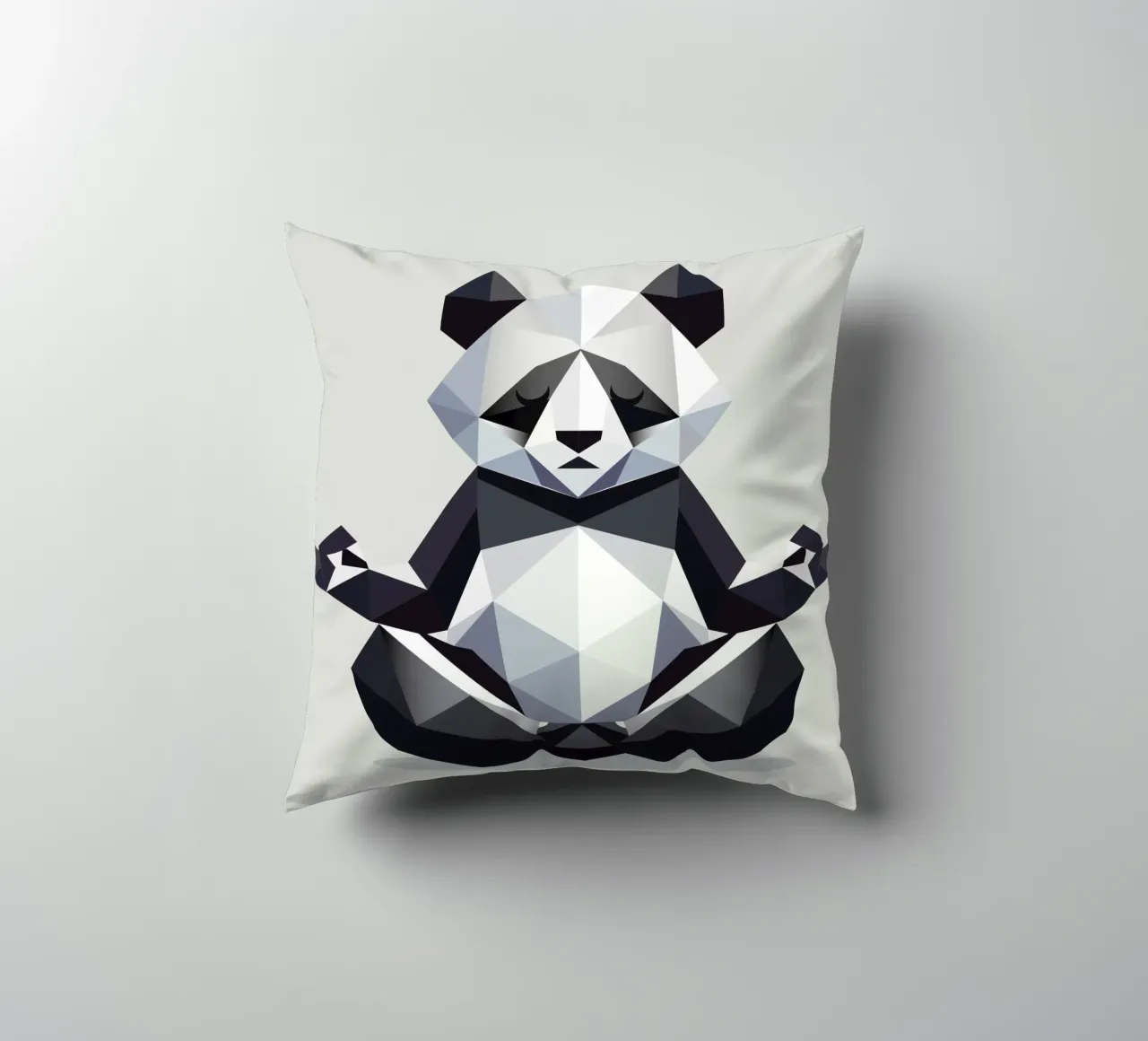 L'orso panda fa meditazione - pace ed equilibrio cuscino da namosh