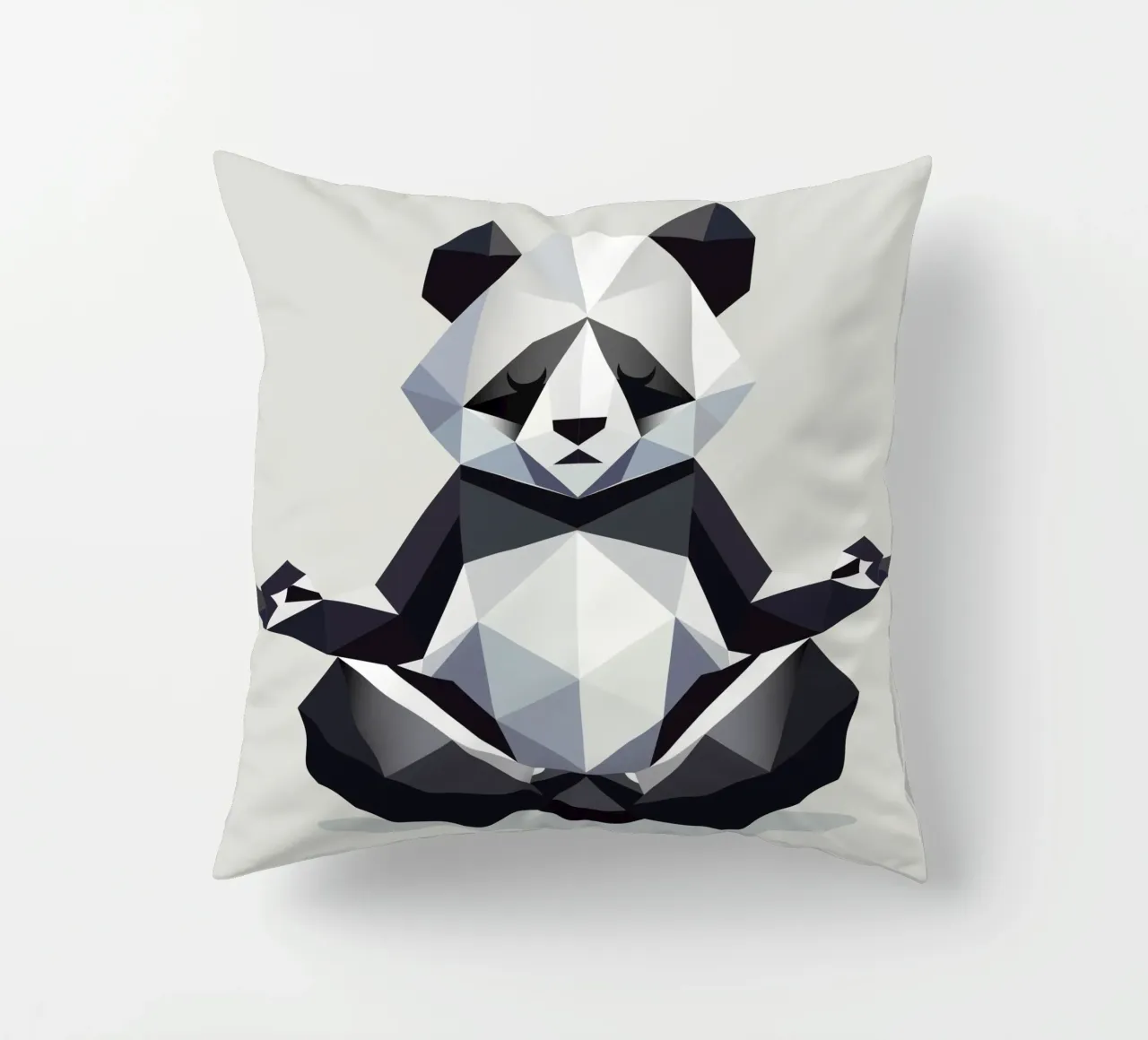 L'orso panda fa meditazione - pace ed equilibrio cuscino da namosh