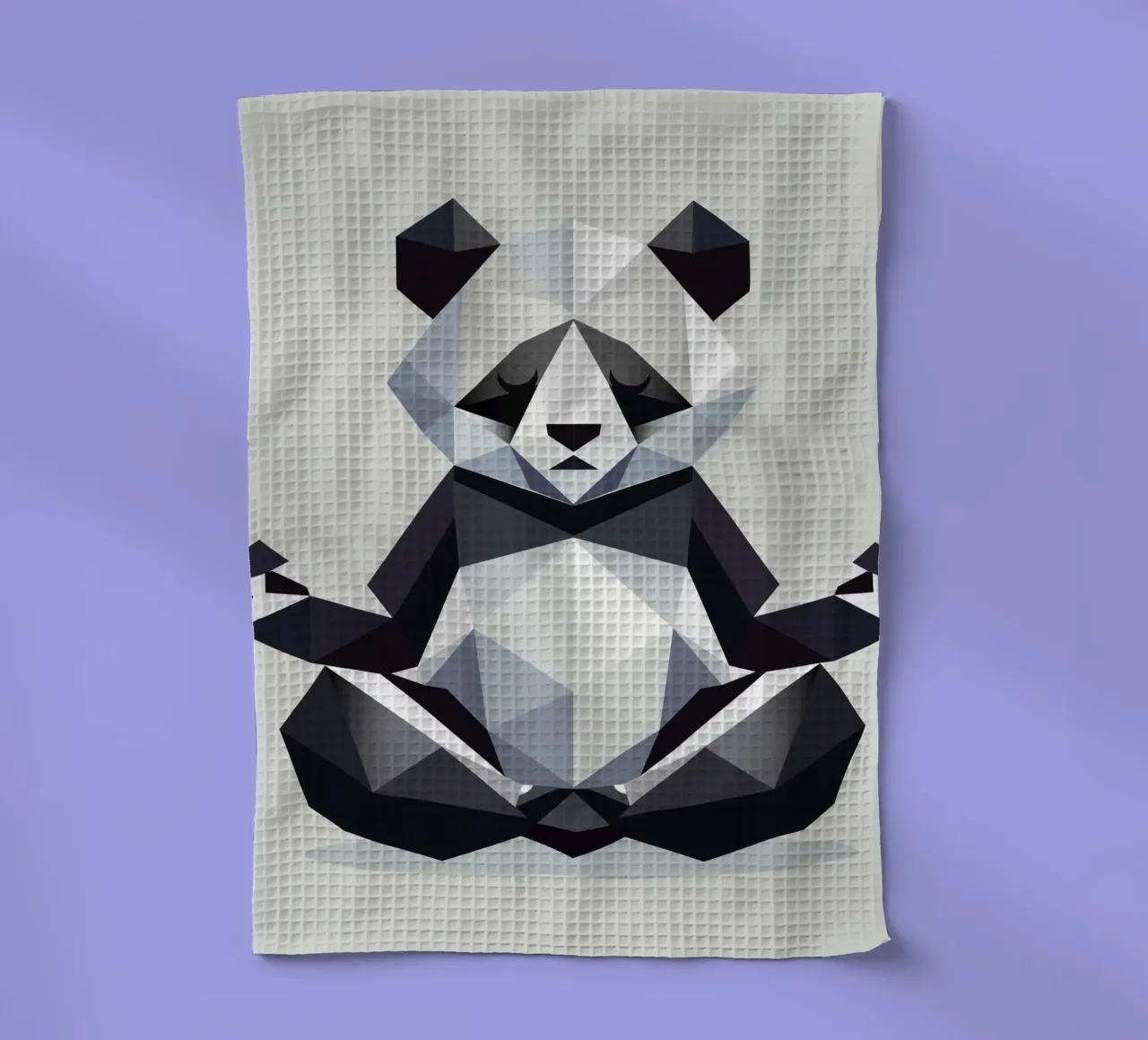 L'orso panda fa meditazione - pace ed equilibrio canovaccio da cucina da namosh