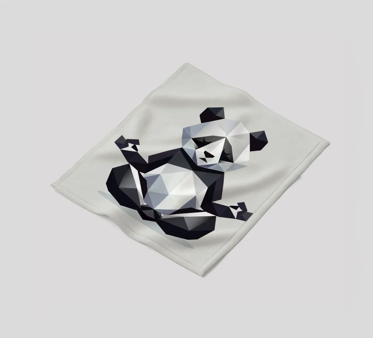 L'orso panda fa meditazione - pace ed equilibrio coperta in pile da namosh