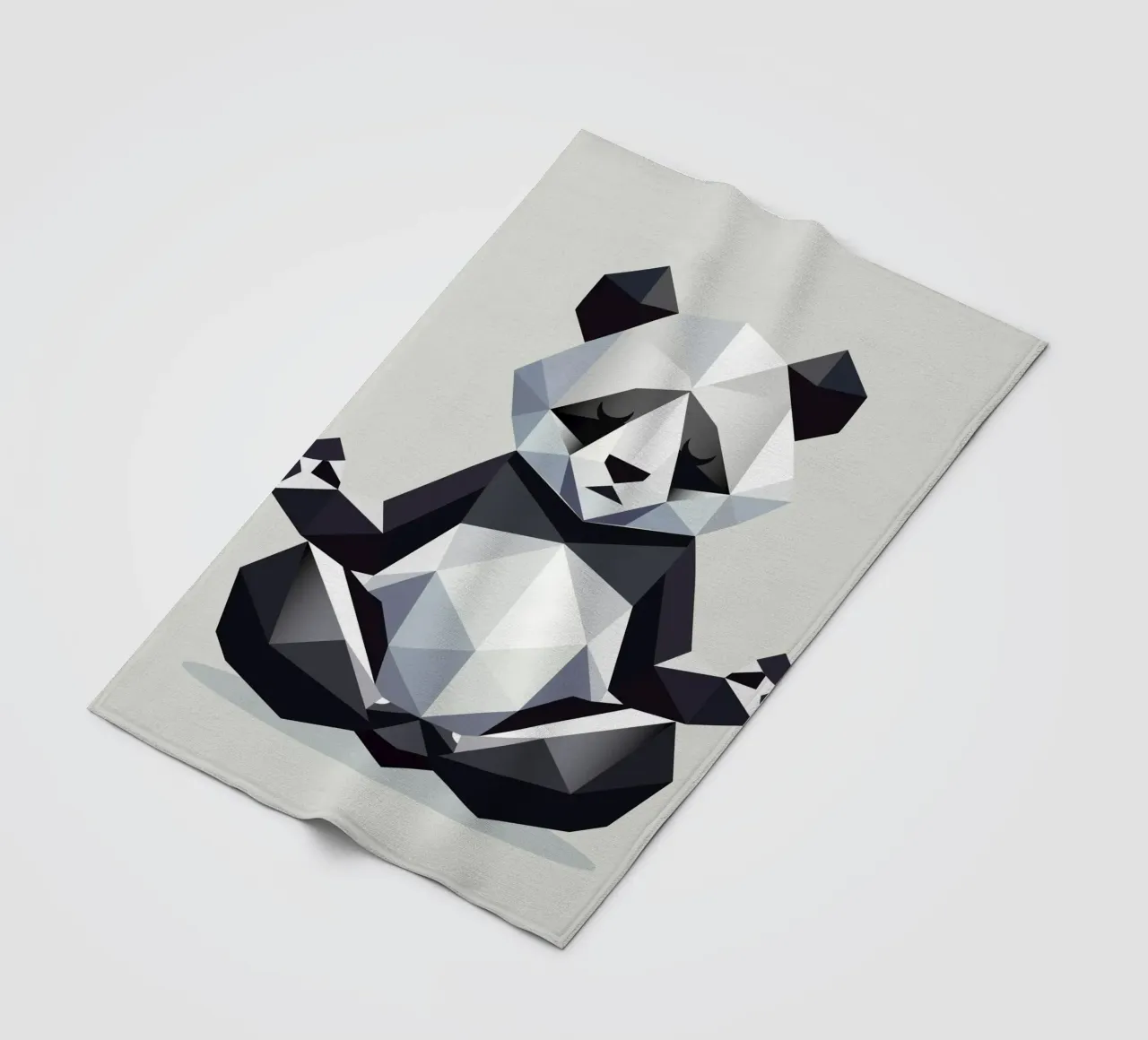 L'orso panda fa meditazione - pace ed equilibrio coperta in pile da namosh