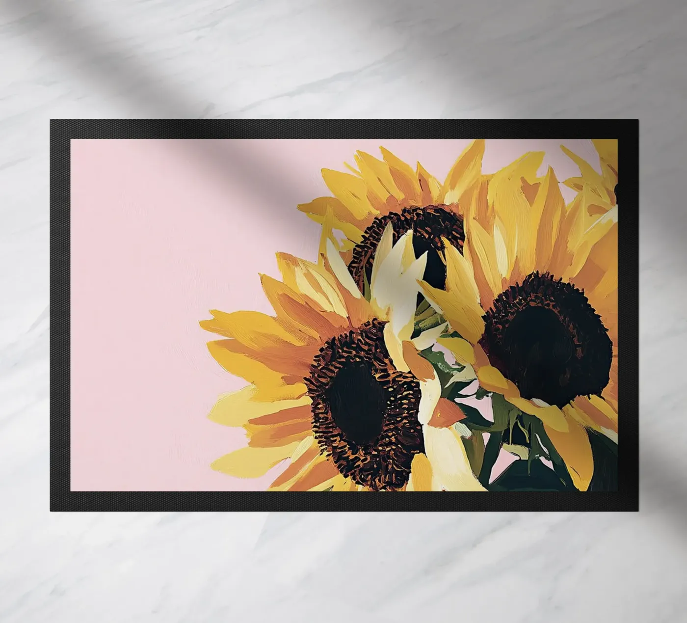 Sunflower doormat by Euphoria Theresa