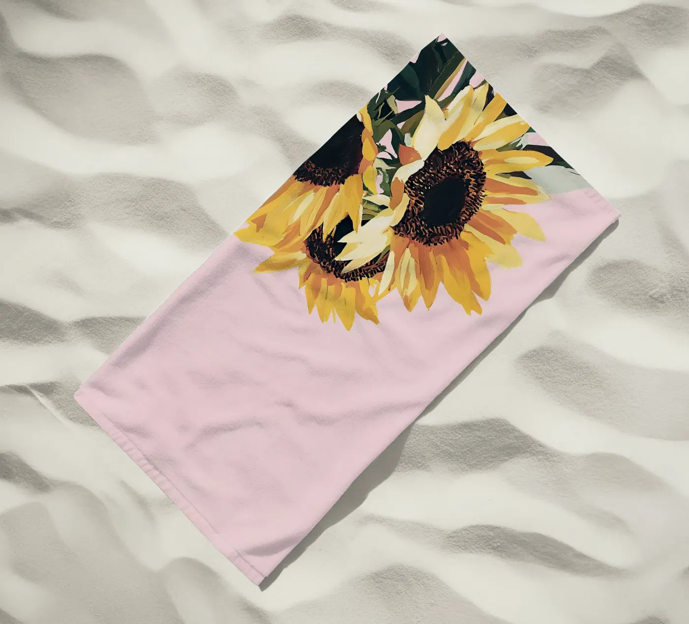 Sunflower beach towel by Euphoria Theresa