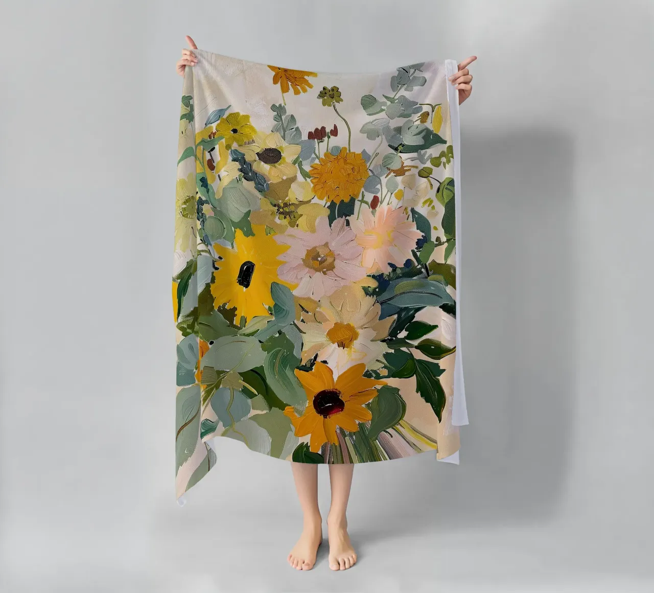 Bouquet di fiori di girasoli telo mare da Euphoria Theresa