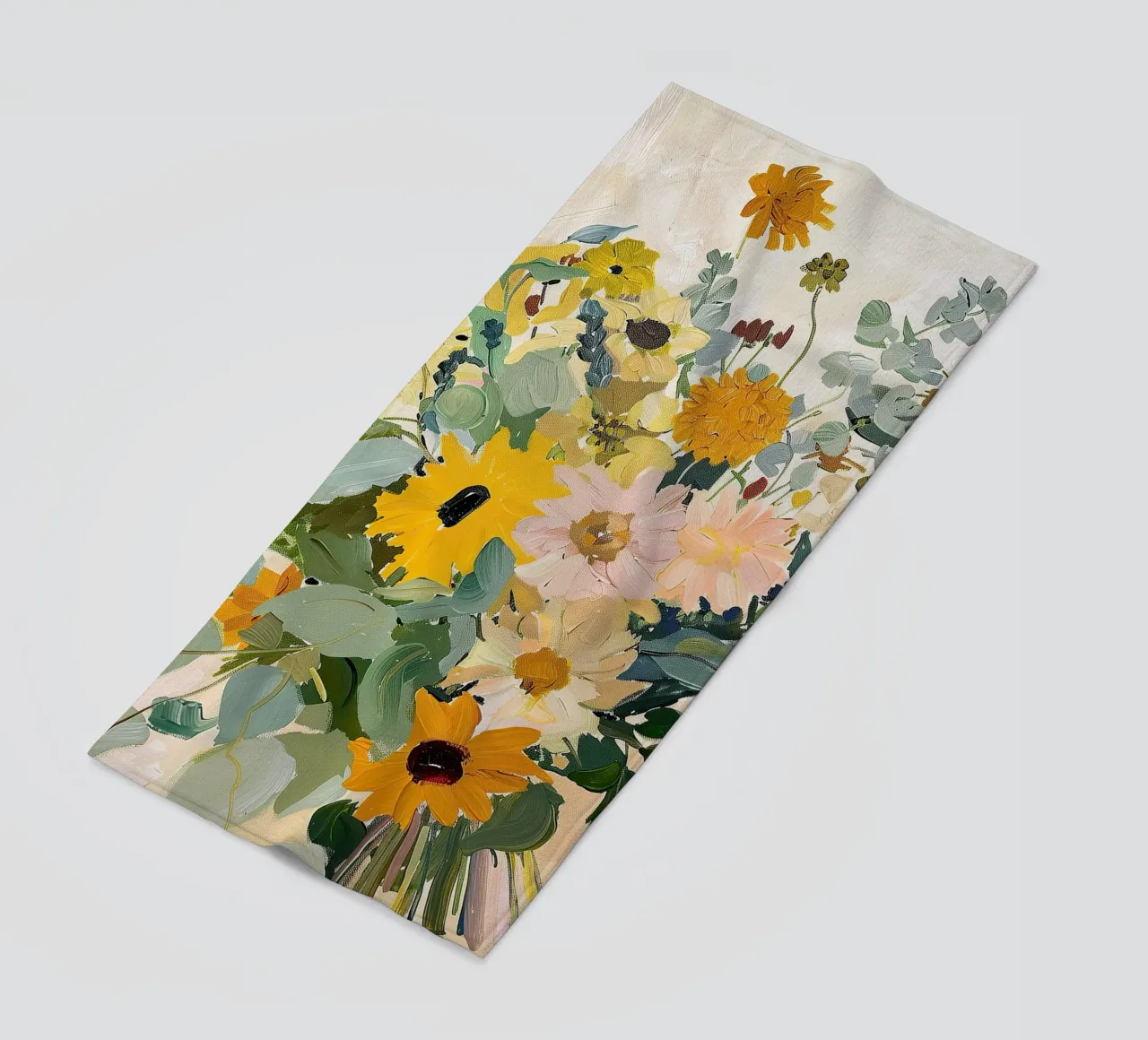 Bouquet di fiori di girasoli telo mare da Euphoria Theresa