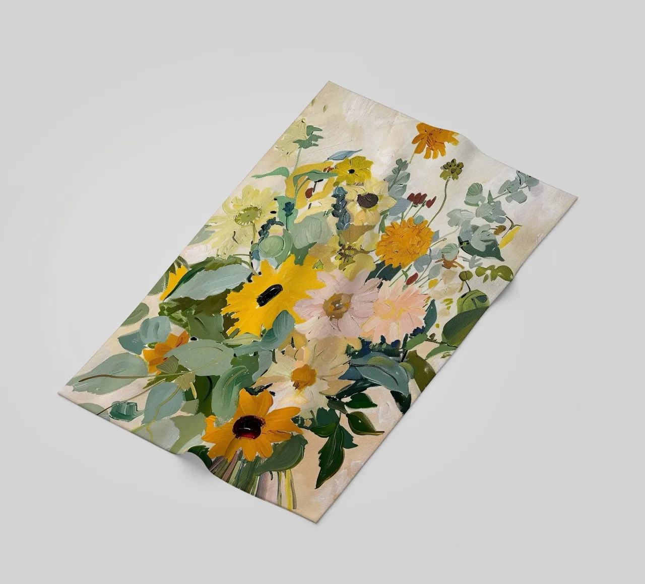 Bouquet di fiori di girasoli telo mare da Euphoria Theresa