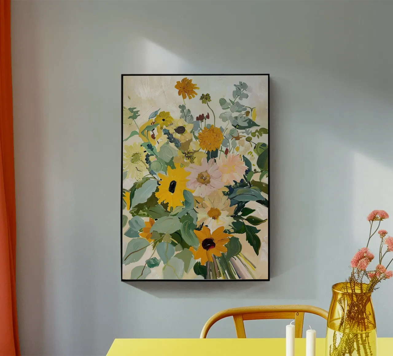 Bouquet di fiori di girasoli plexiglass da Euphoria Theresa
