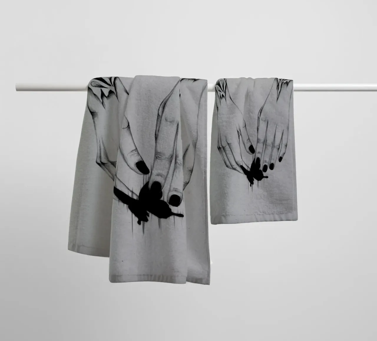 Creator 2 asciugamano da bagno da The White Deer