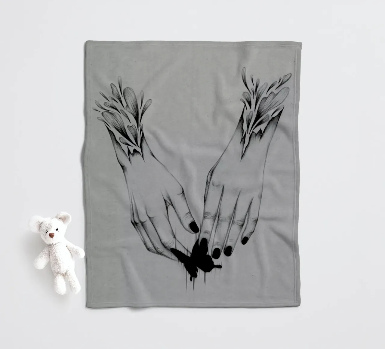 Creator 2 fleece blanket by The White Deer