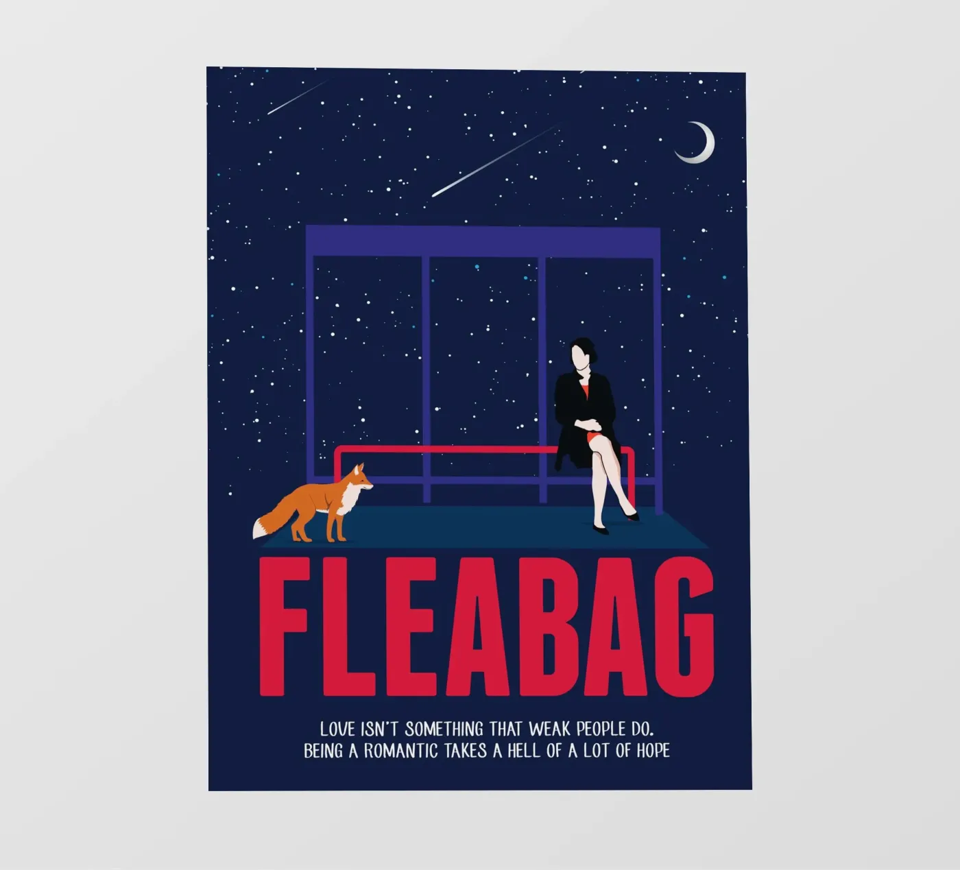 Fleabag backlit folie van 2toastdesign