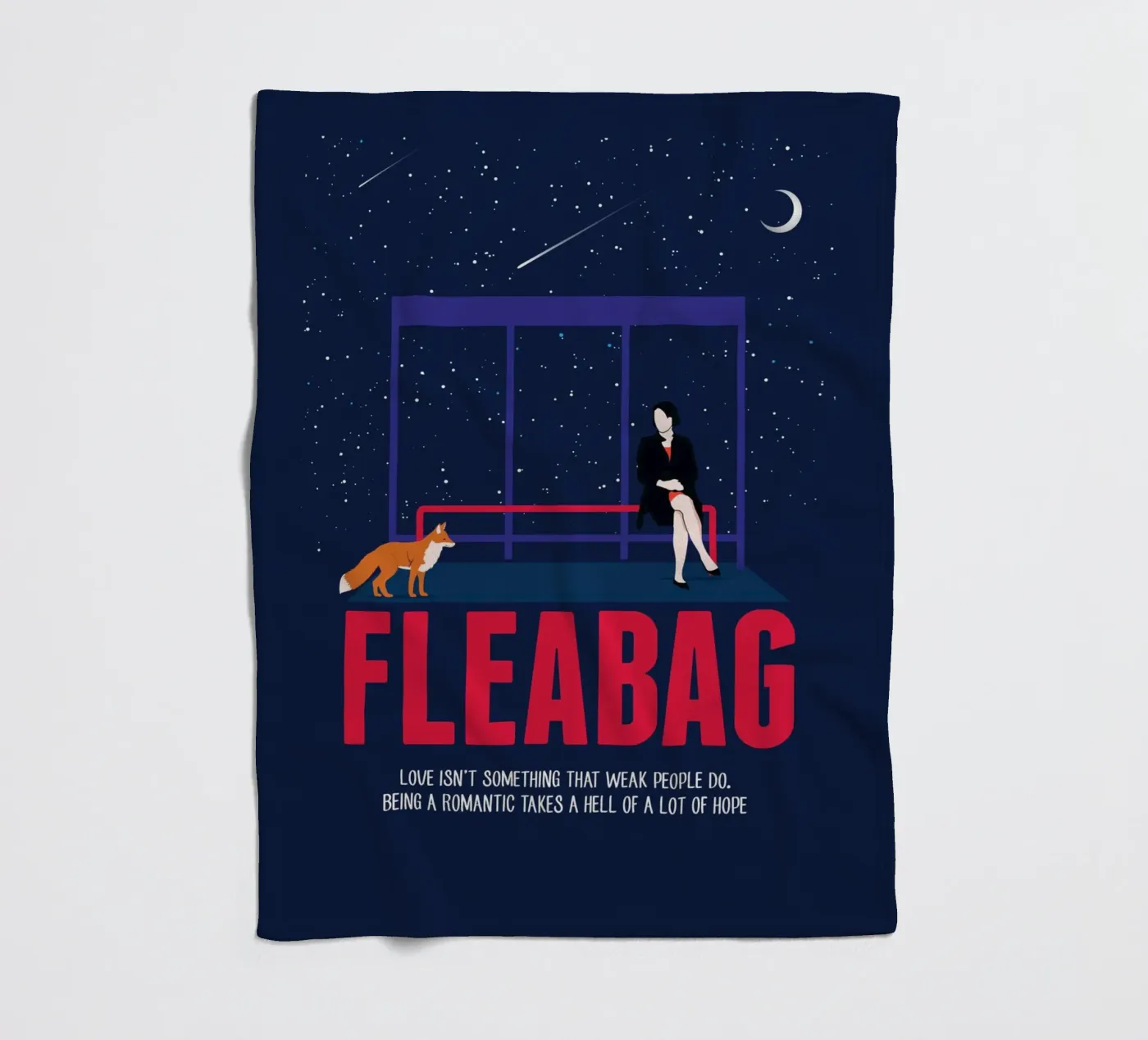 Fleabag Fleecedecke von 2toastdesign