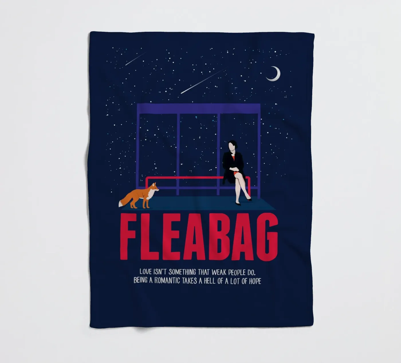 Fleabag fleecedeken van 2toastdesign