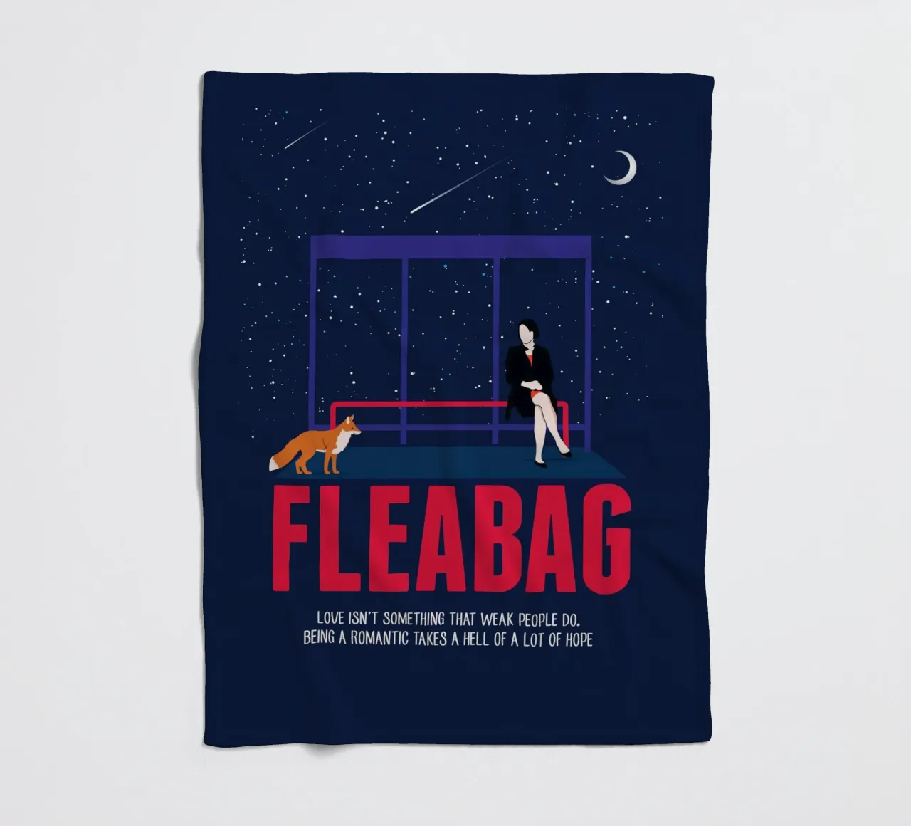 Fleabag Fleecedecke von 2toastdesign