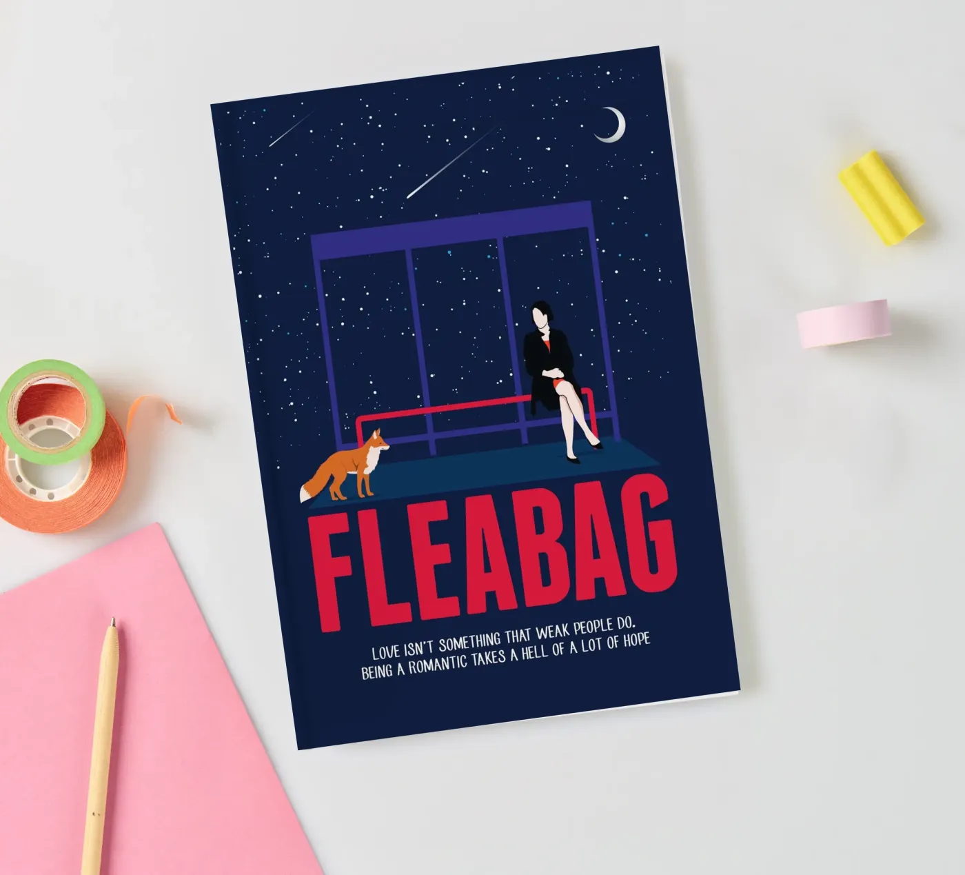 Fleabag notebook by 2toastdesign