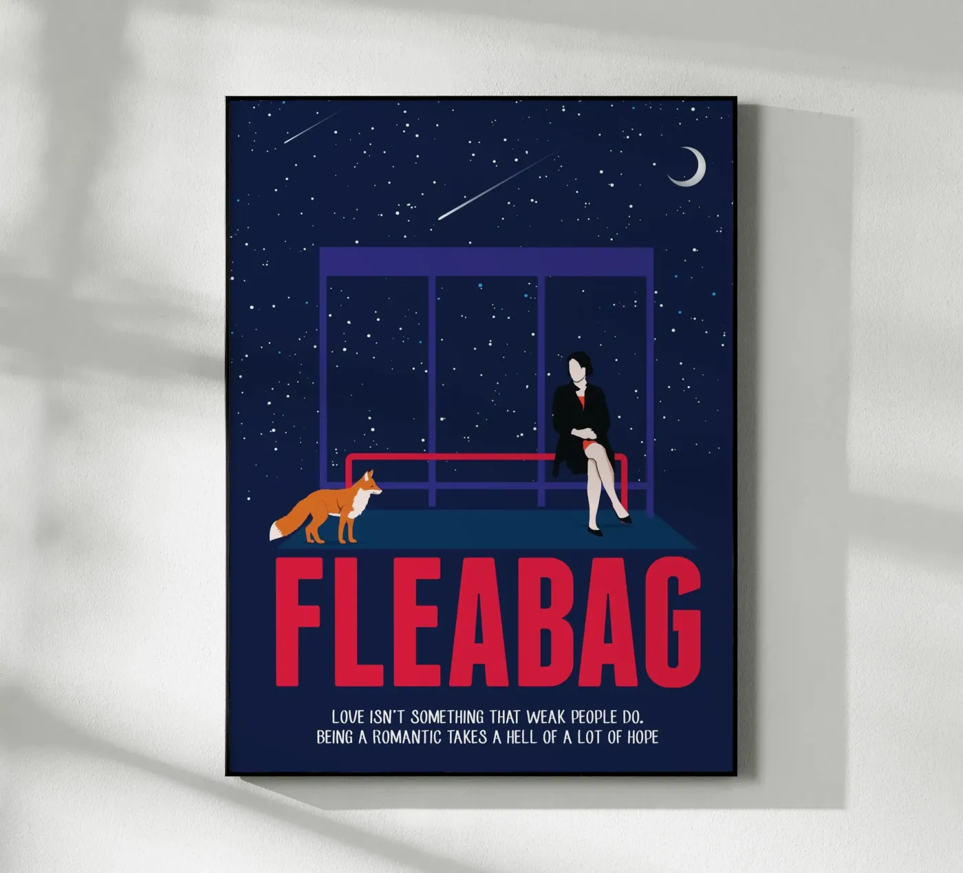 Fleabag acryl van 2toastdesign