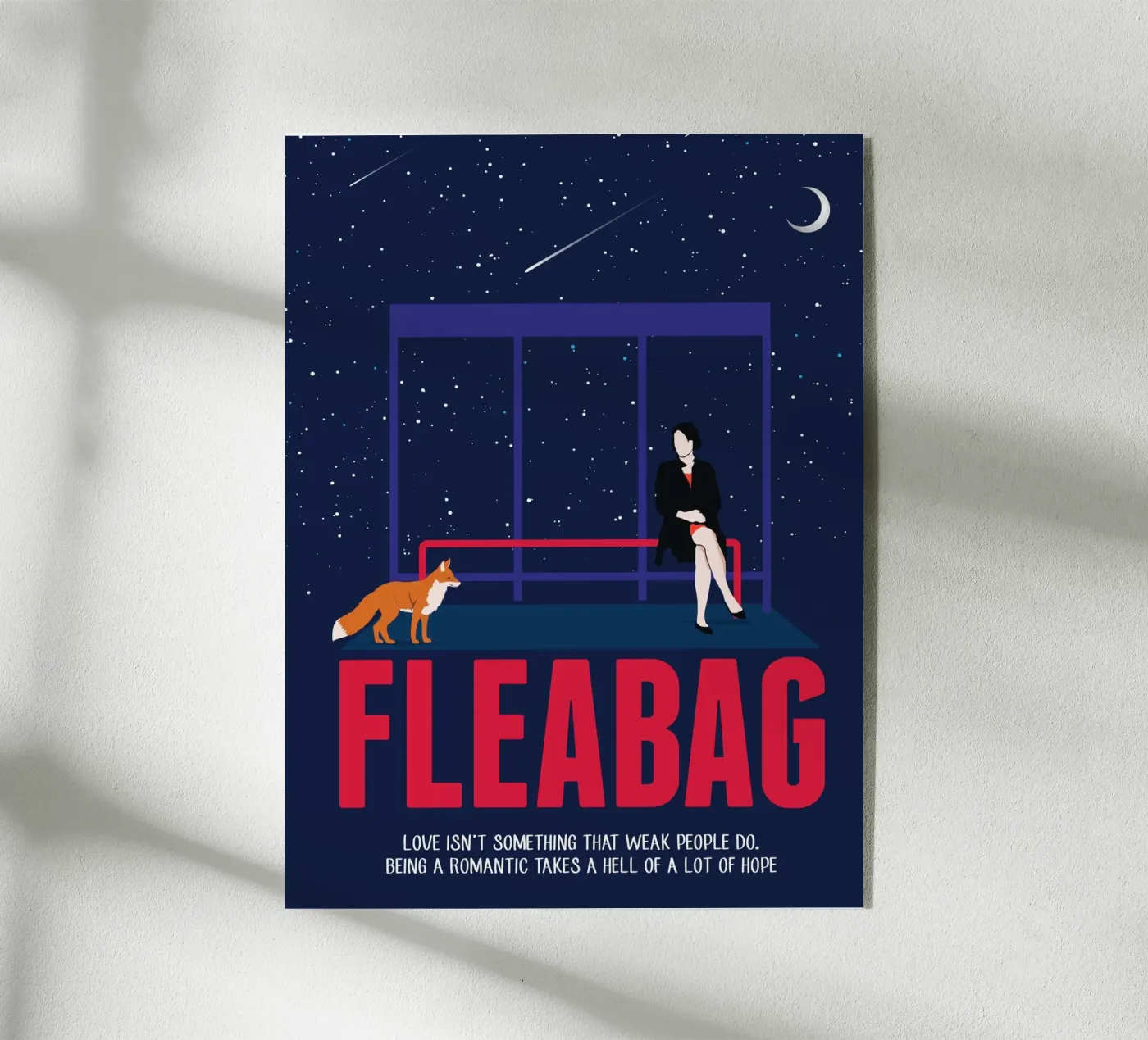 Fleabag acryl van 2toastdesign