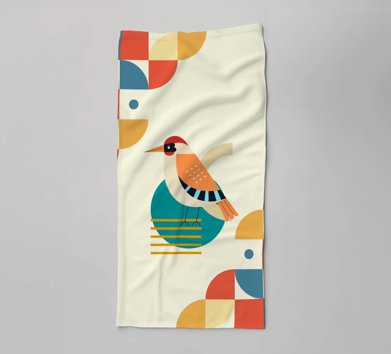 Bird design geometric asciugamano da bagno da LisaArtes