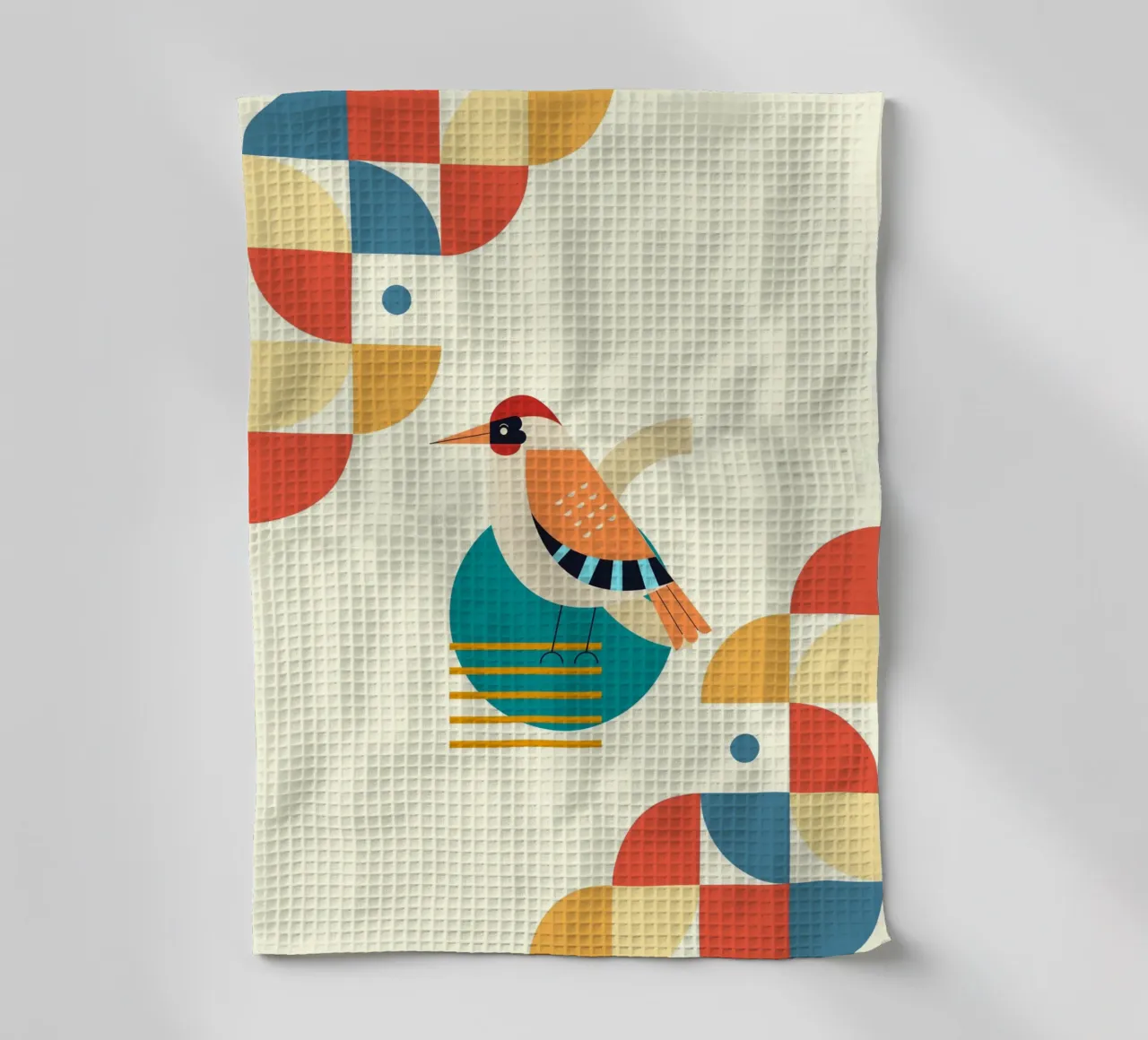 Bird design geometric canovaccio da cucina da LisaArtes