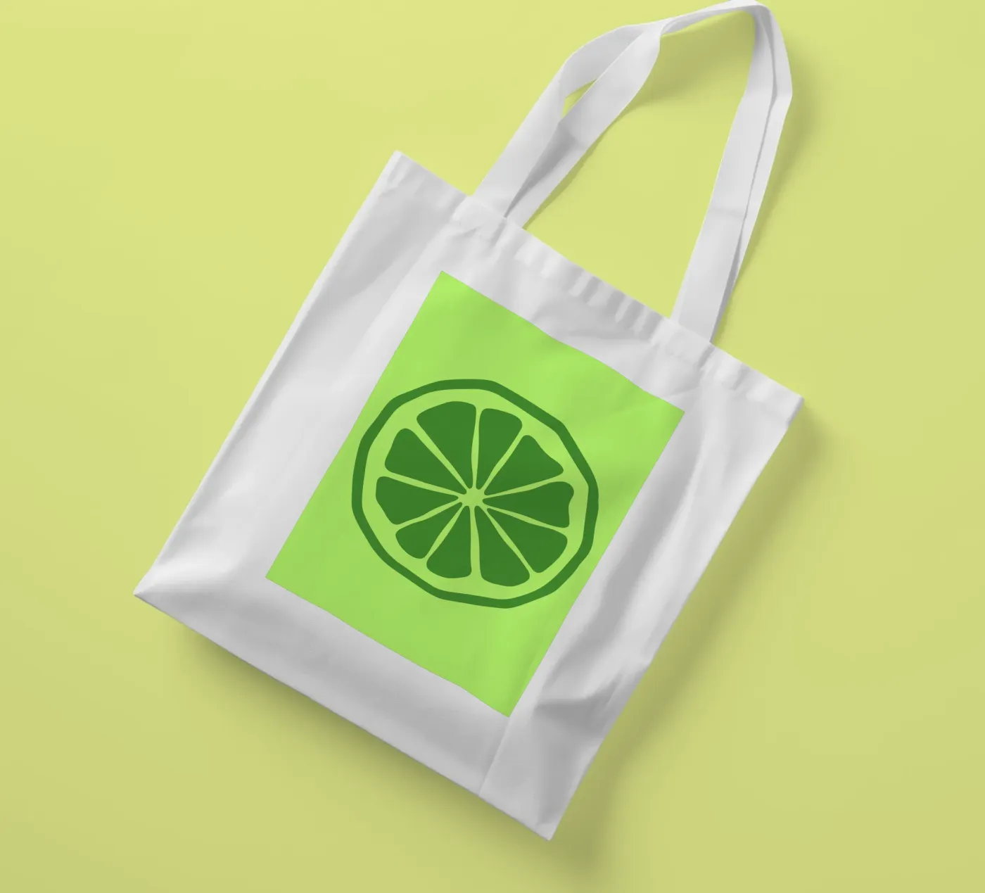 lime tote bag de LisaArtes