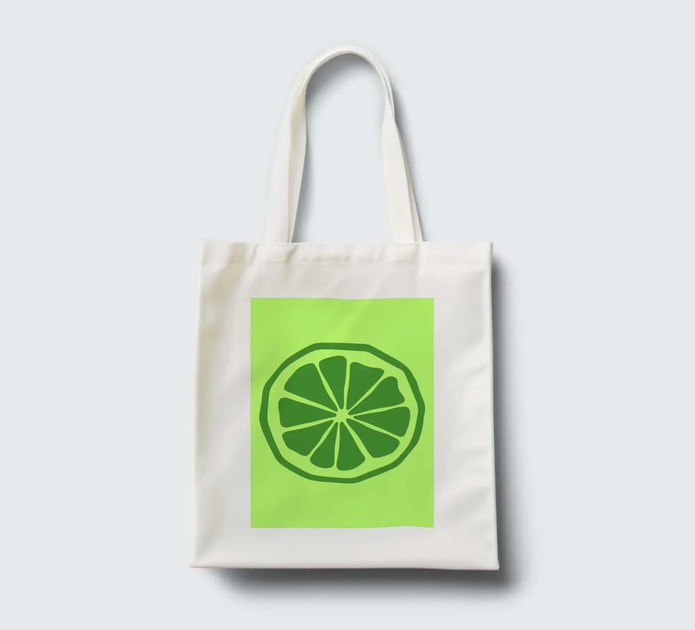lime tote bag de LisaArtes
