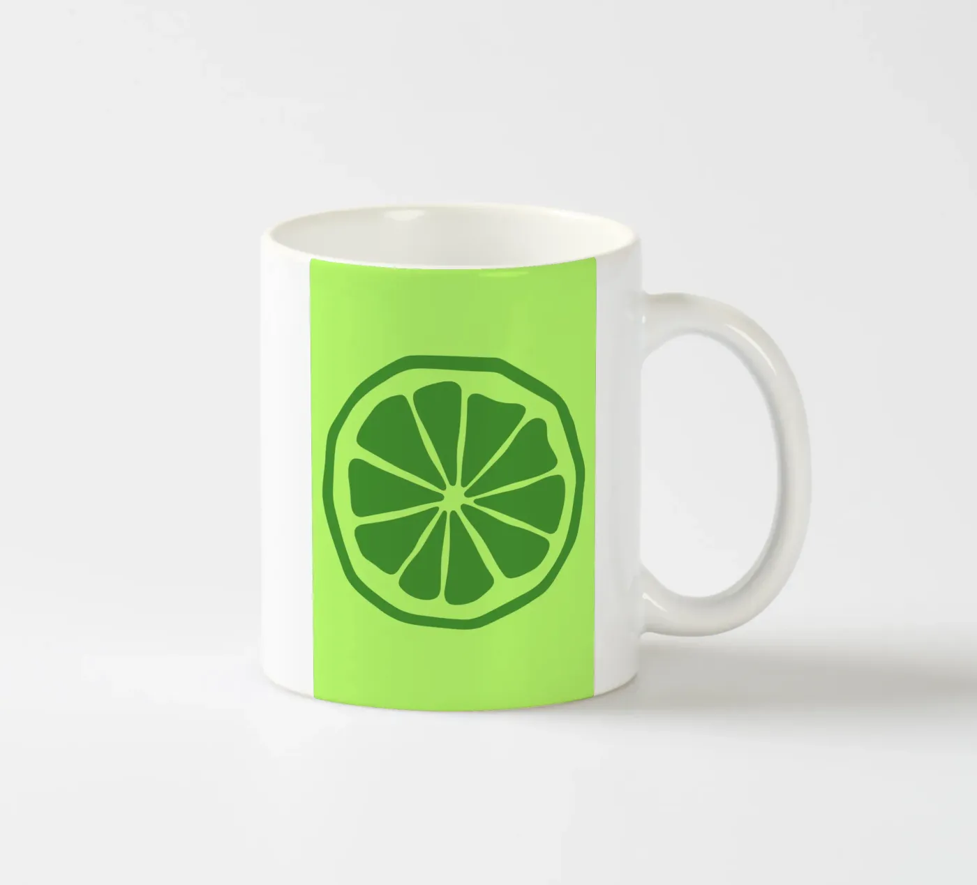 lime ceramic mug by LisaArtes