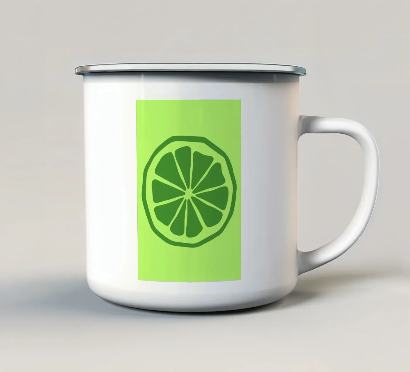 lime emaille mok van LisaArtes