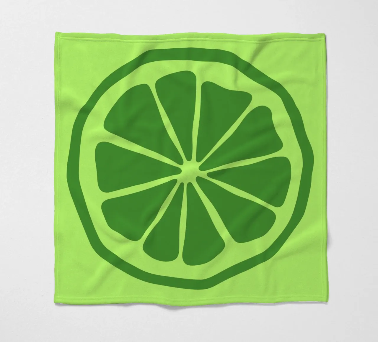 lime fleecedeken van LisaArtes