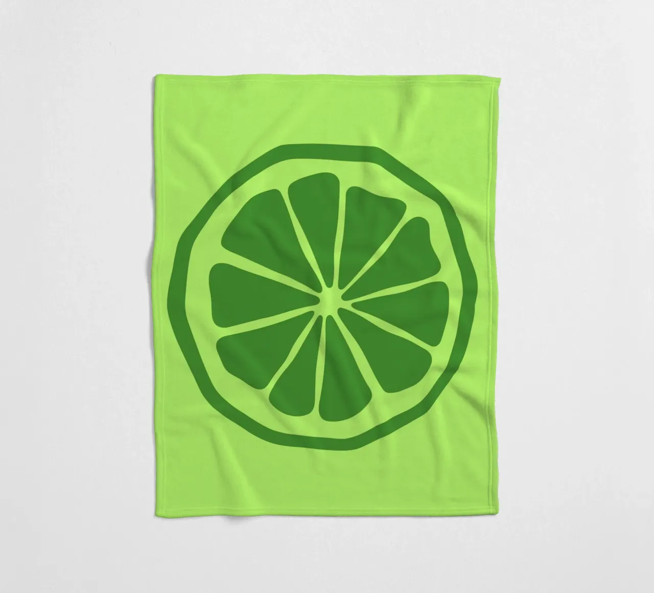 lime fleecedeken van LisaArtes