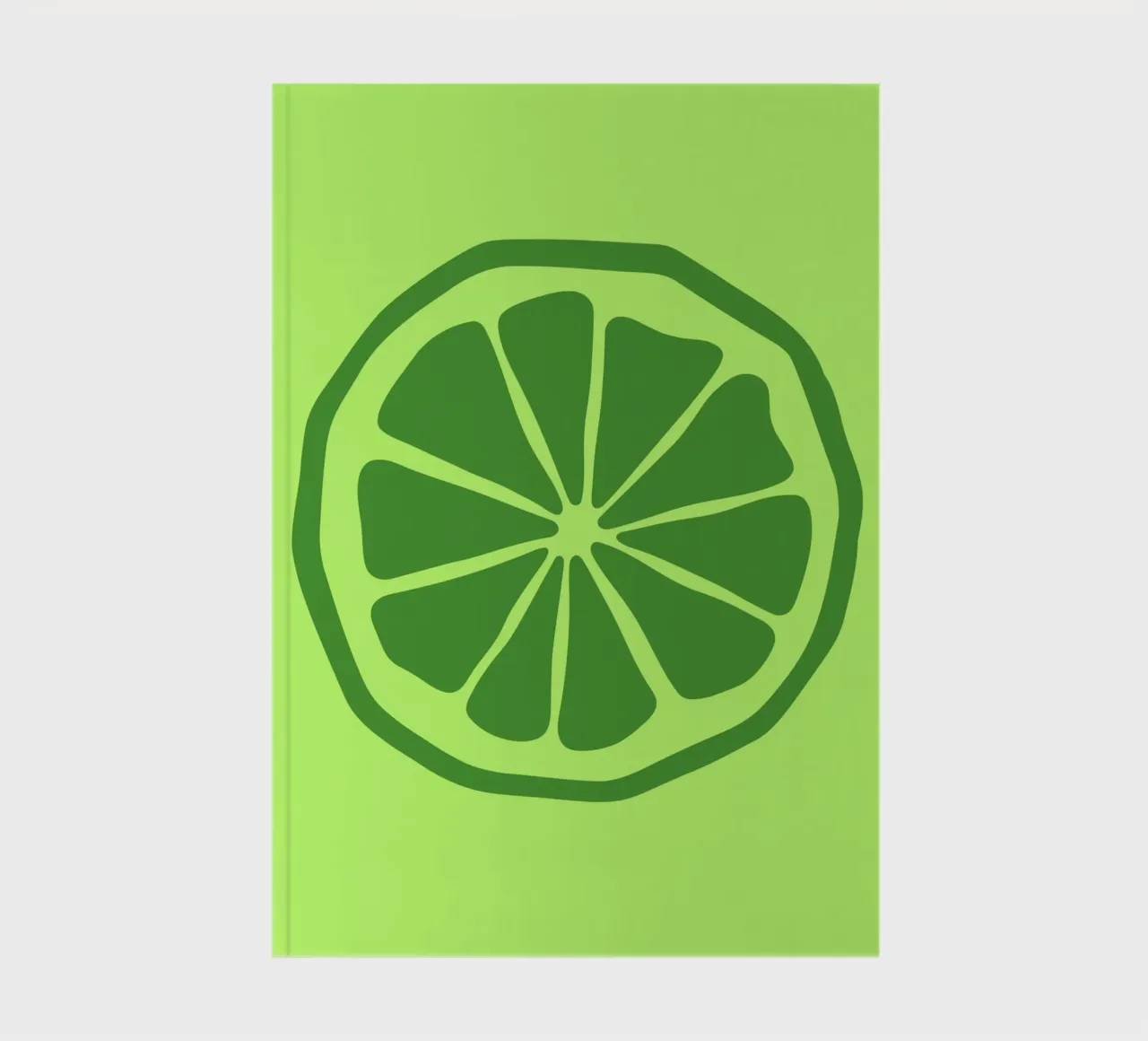 lime notebook by LisaArtes