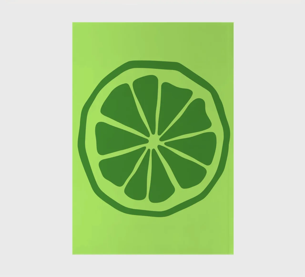 lime notebook by LisaArtes