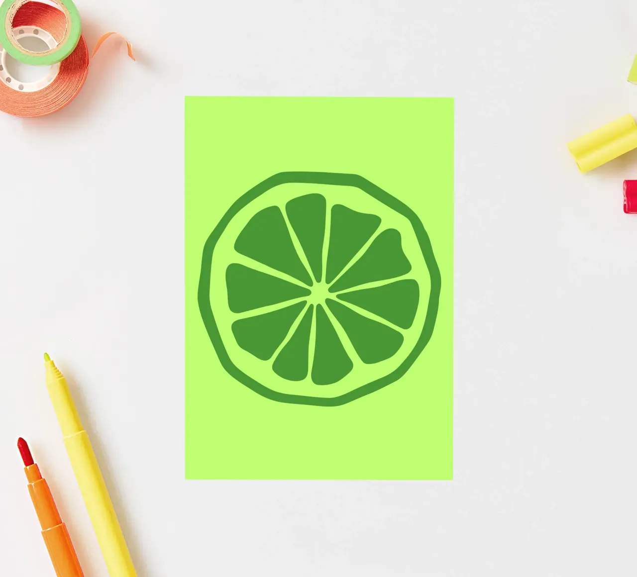 lime sticker van LisaArtes
