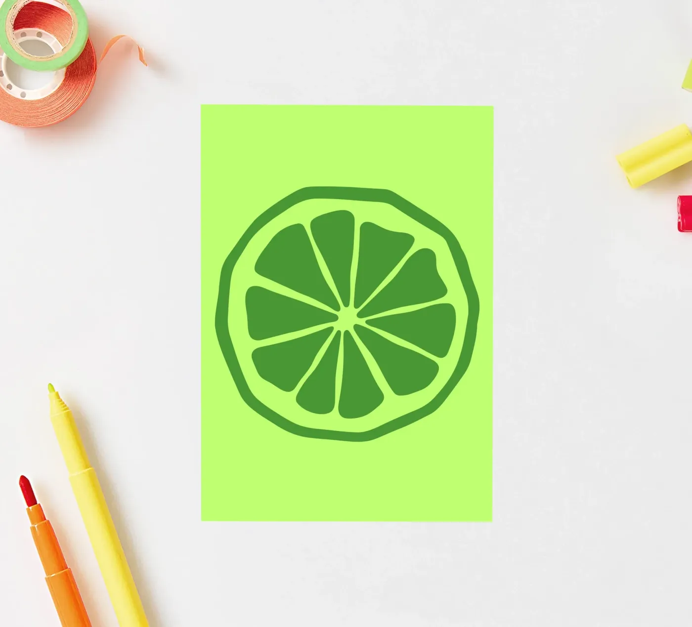 lime sticker van LisaArtes
