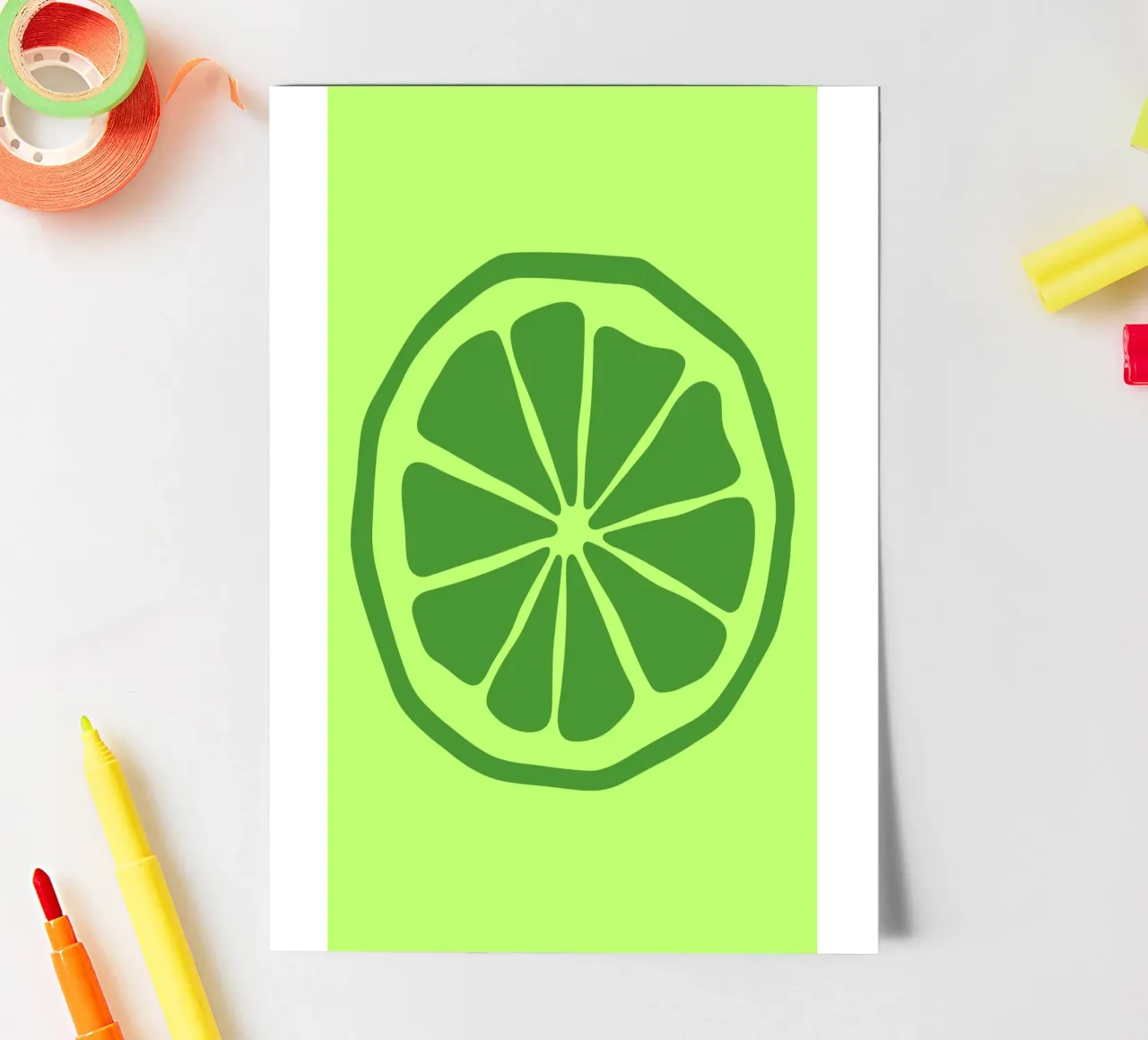 lime sticker sheet by LisaArtes