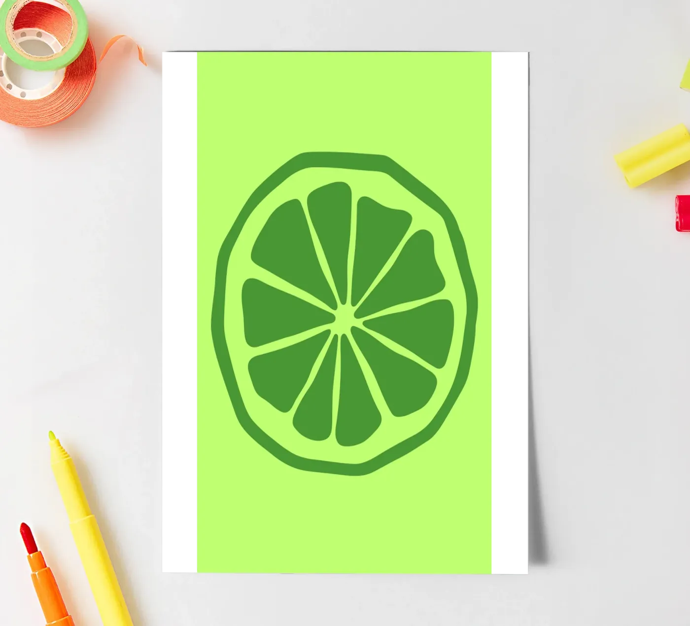 lime sticker sheet by LisaArtes