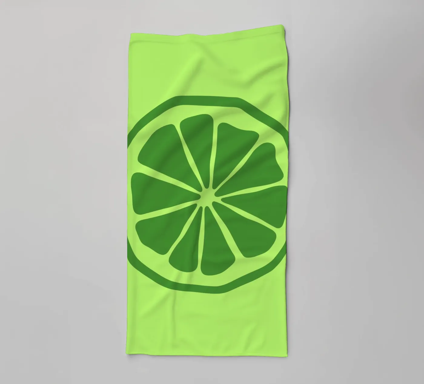 lime towel by LisaArtes